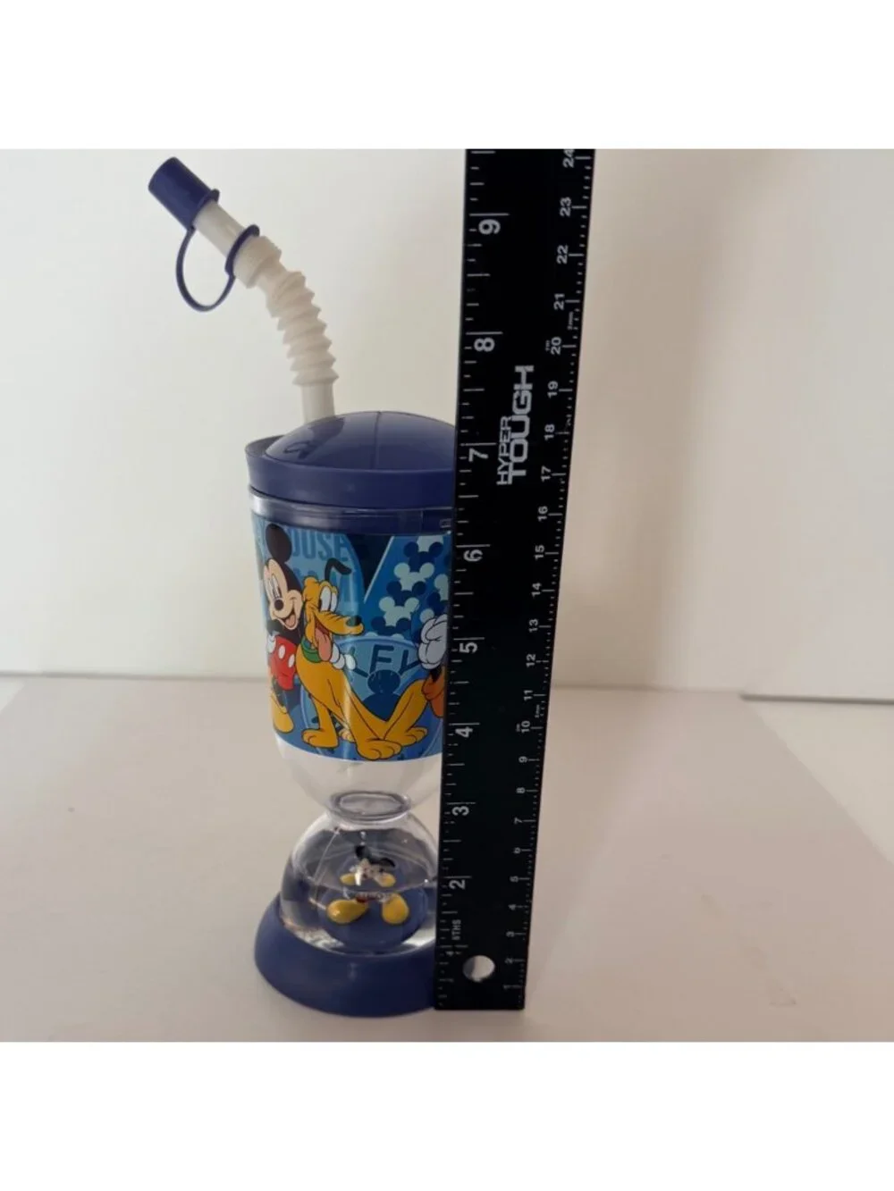 Disney Mickey Mouse Buddy Sip 15oz Tumbler Floating Base Pluto Straw BPA Cup